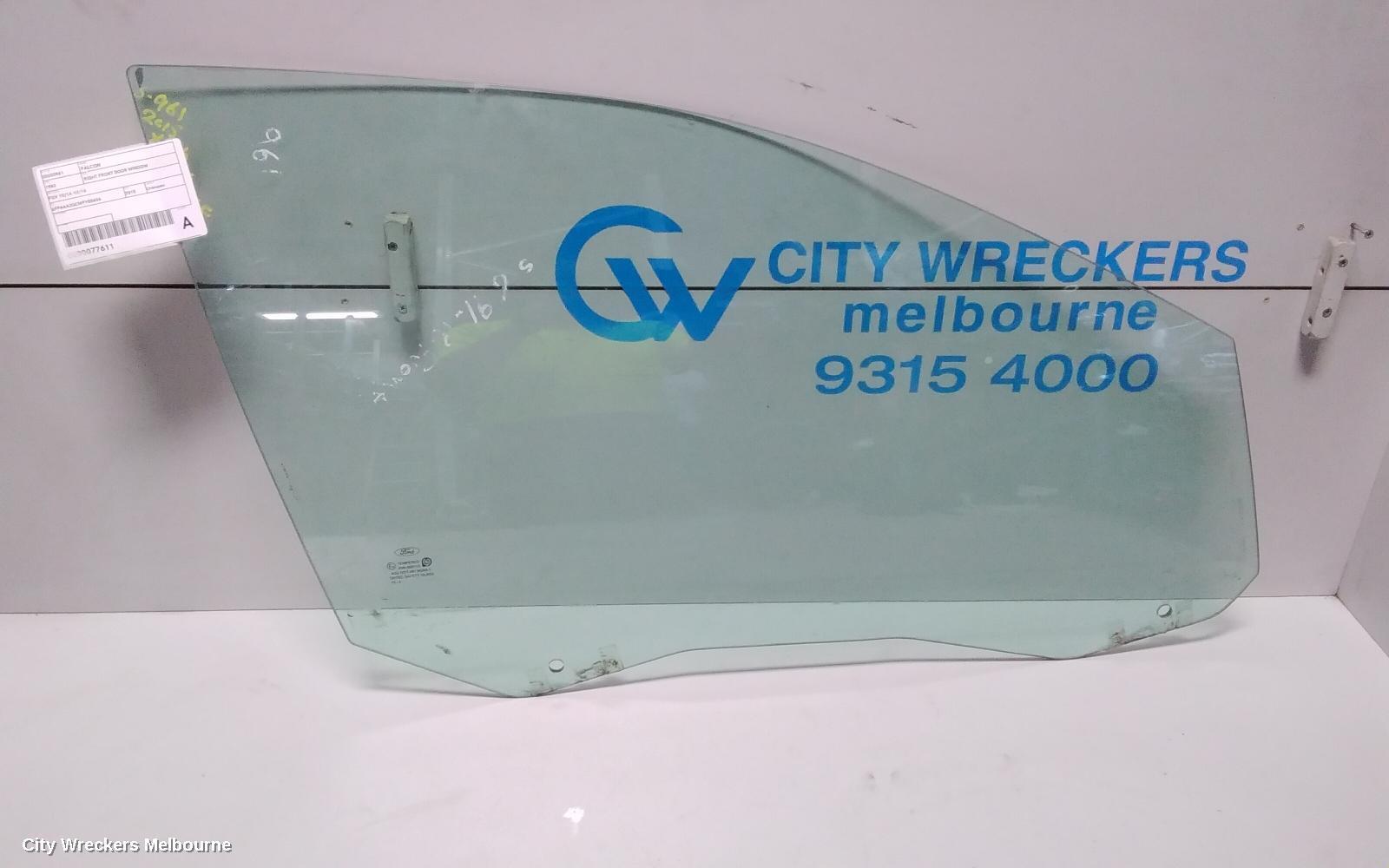 FORD FALCON 2015 Right Front Door Window