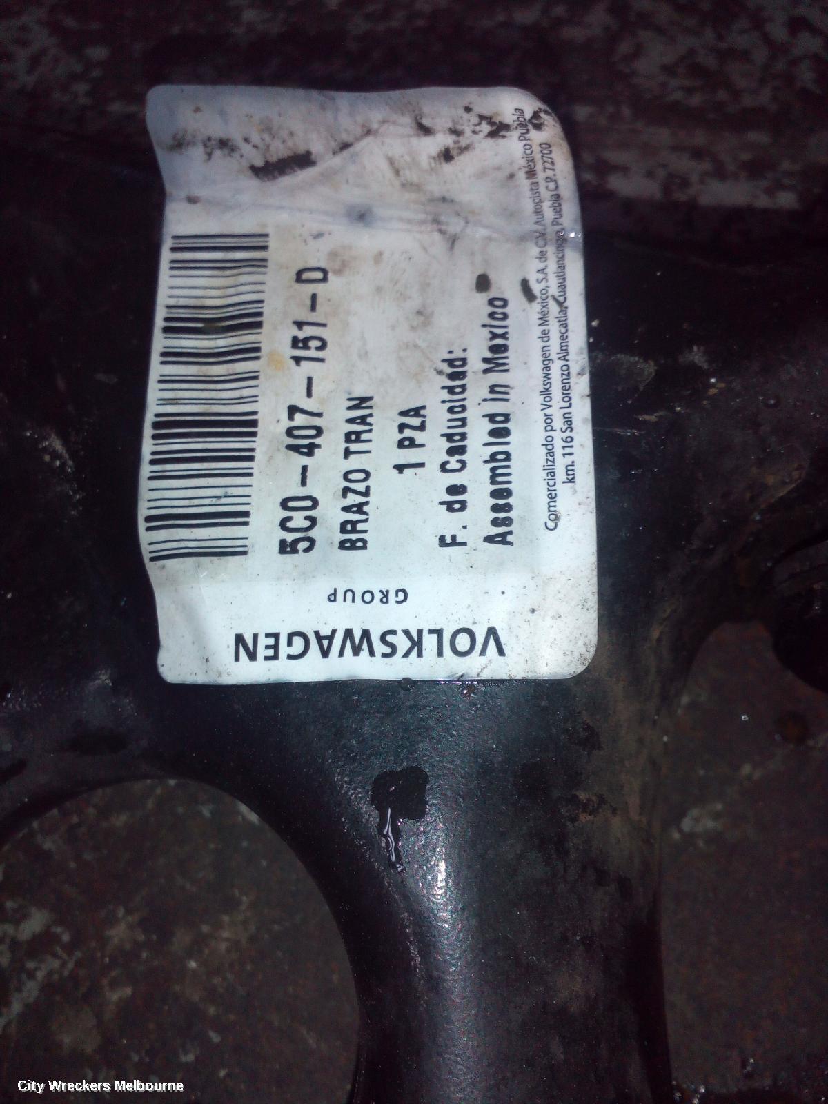 VOLKSWAGEN JETTA 2015 Left Front Lower Control Arm