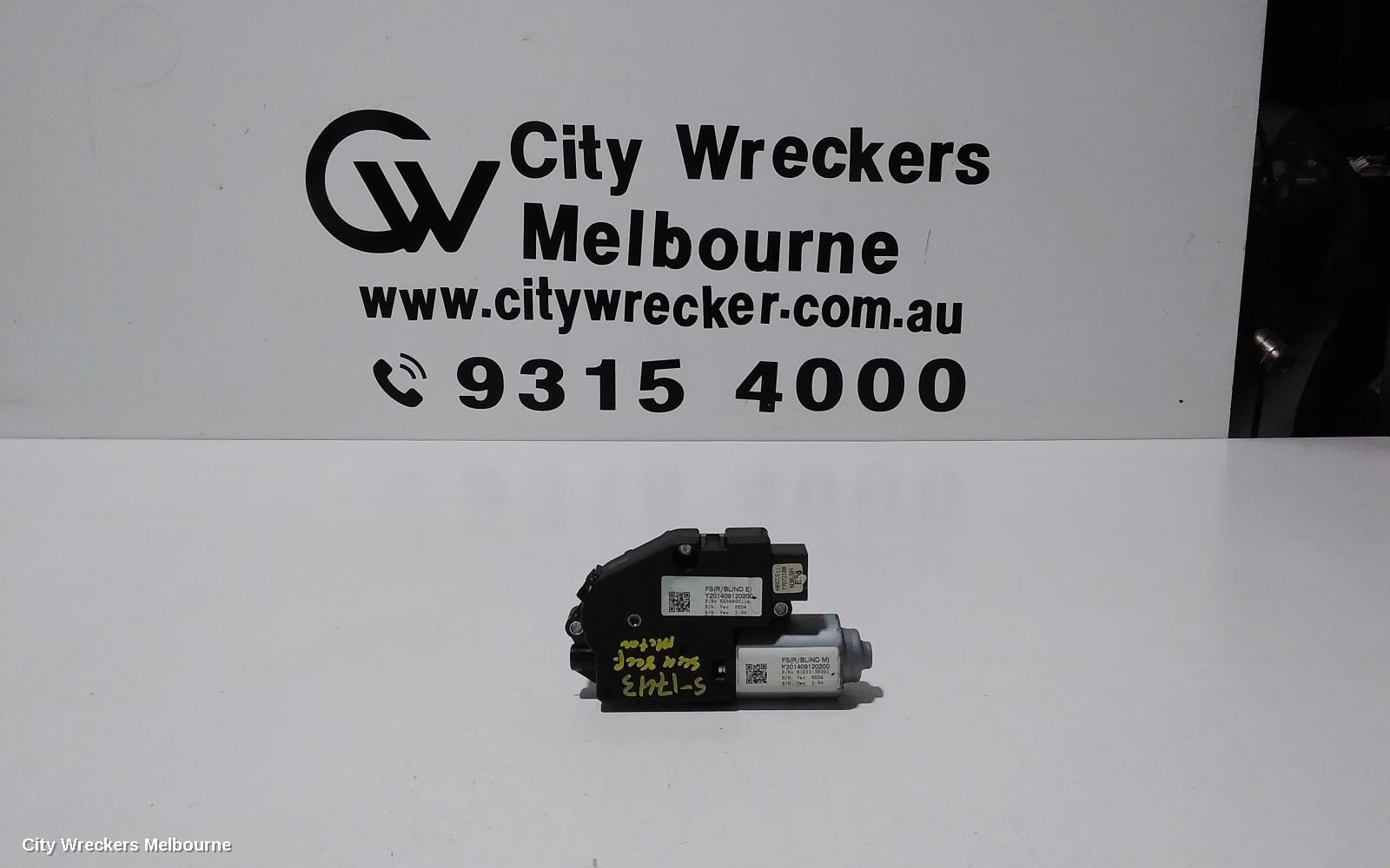 HYUNDAI VELOSTER 2014 Sunroof Motor