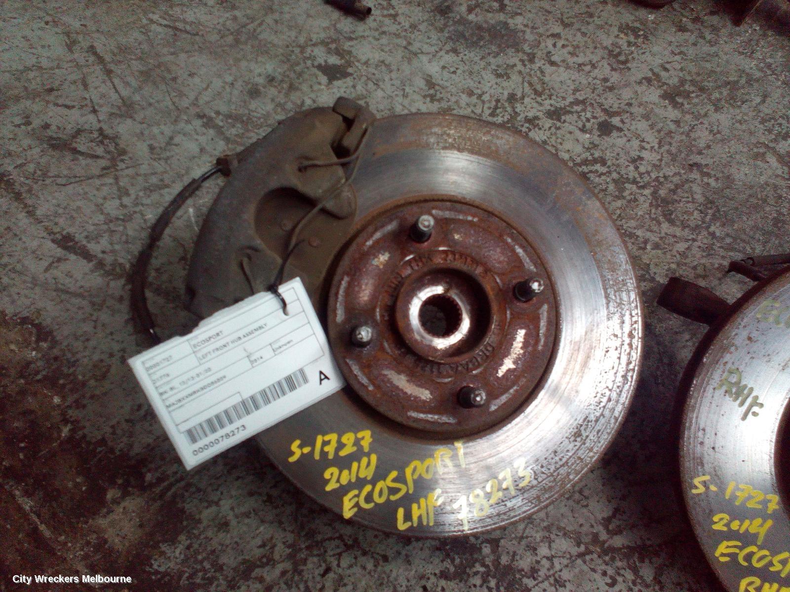 FORD ECOSPORT 2014 Left Front Hub Assembly