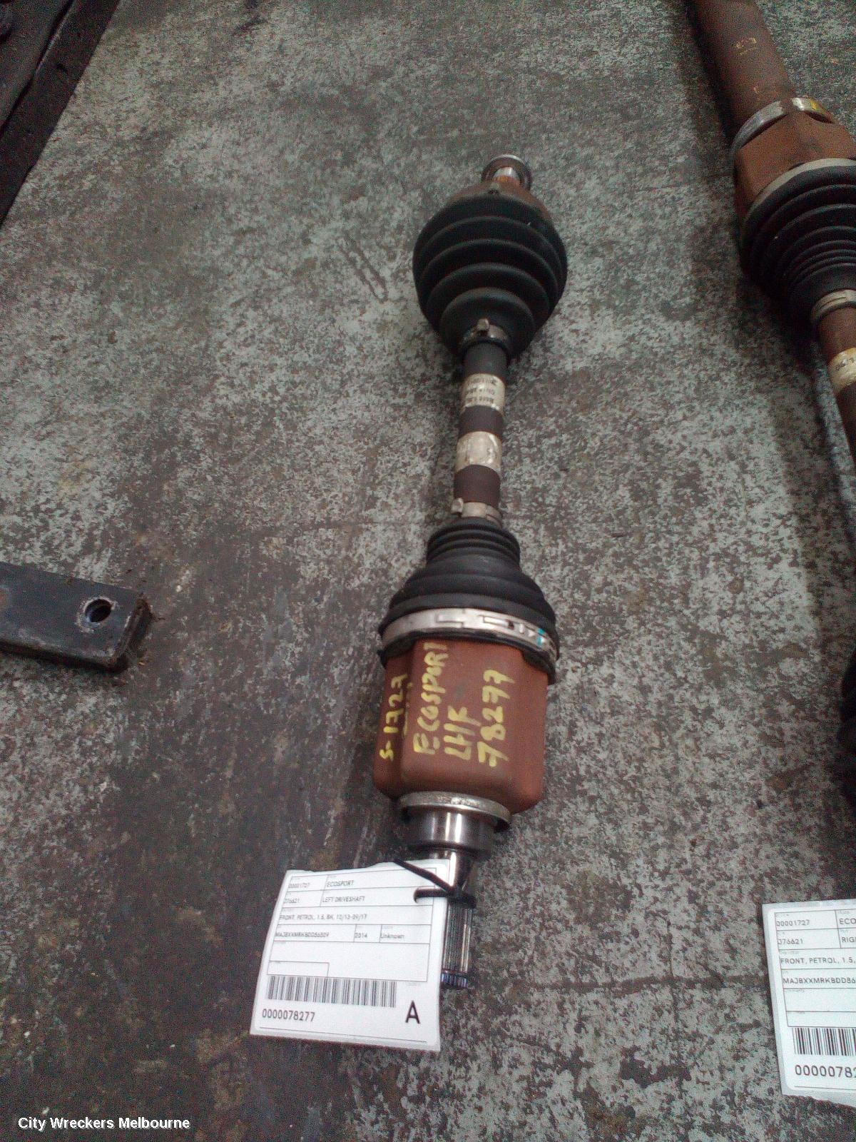 FORD ECOSPORT 2014 Left Driveshaft