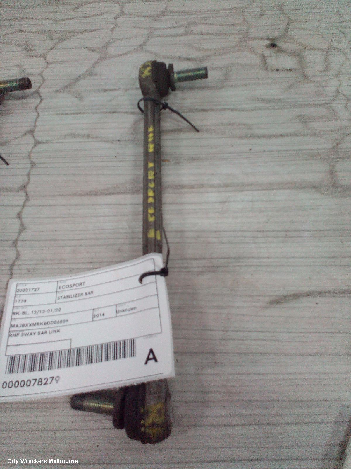 FORD ECOSPORT 2014 Stabiliser Bar