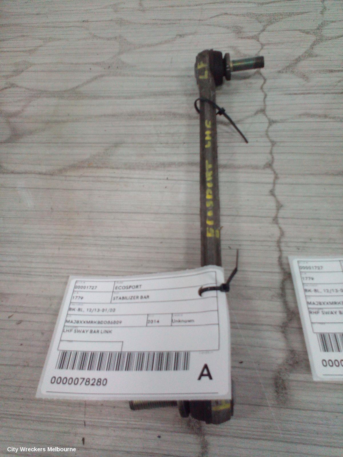 FORD ECOSPORT 2014 Stabiliser Bar