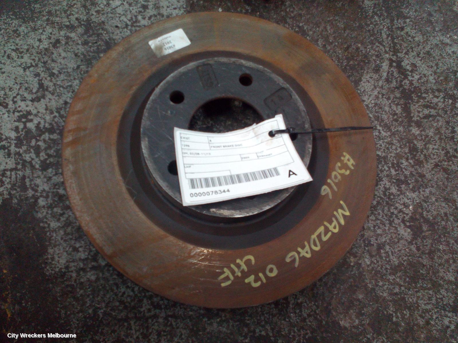 MAZDA 6 2009 Front Brake Disc/Drm