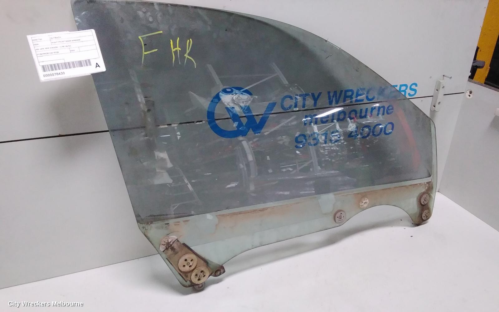 SUBARU OUTBACK 2000 Right Front Door Window