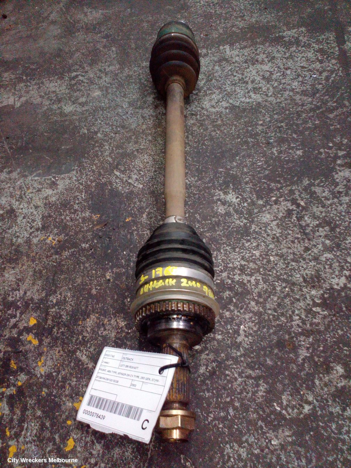 SUBARU OUTBACK 2000 Left Driveshaft