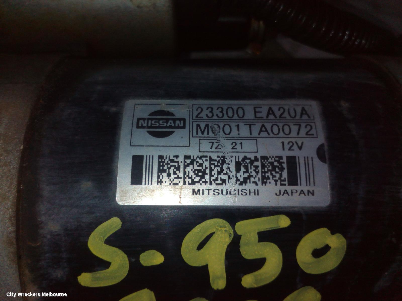 NISSAN NAVARA 2009 Starter