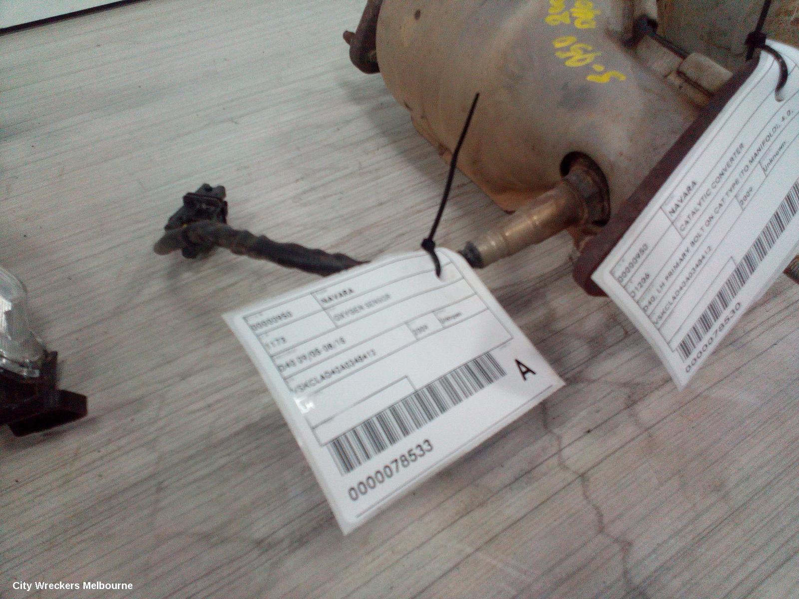 NISSAN NAVARA 2009 Oxygen Sensor
