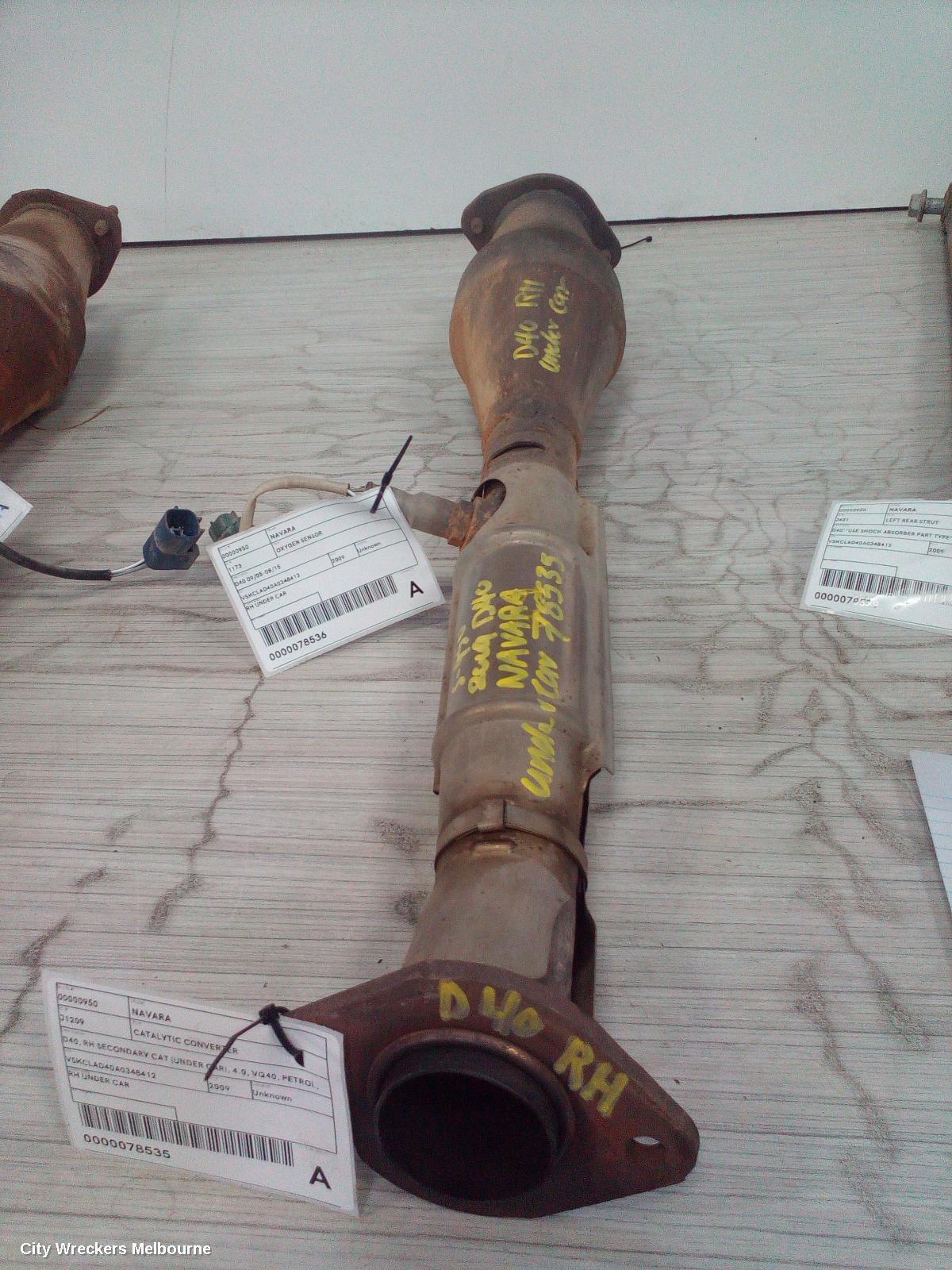 NISSAN NAVARA 2009 Catalytic Converter