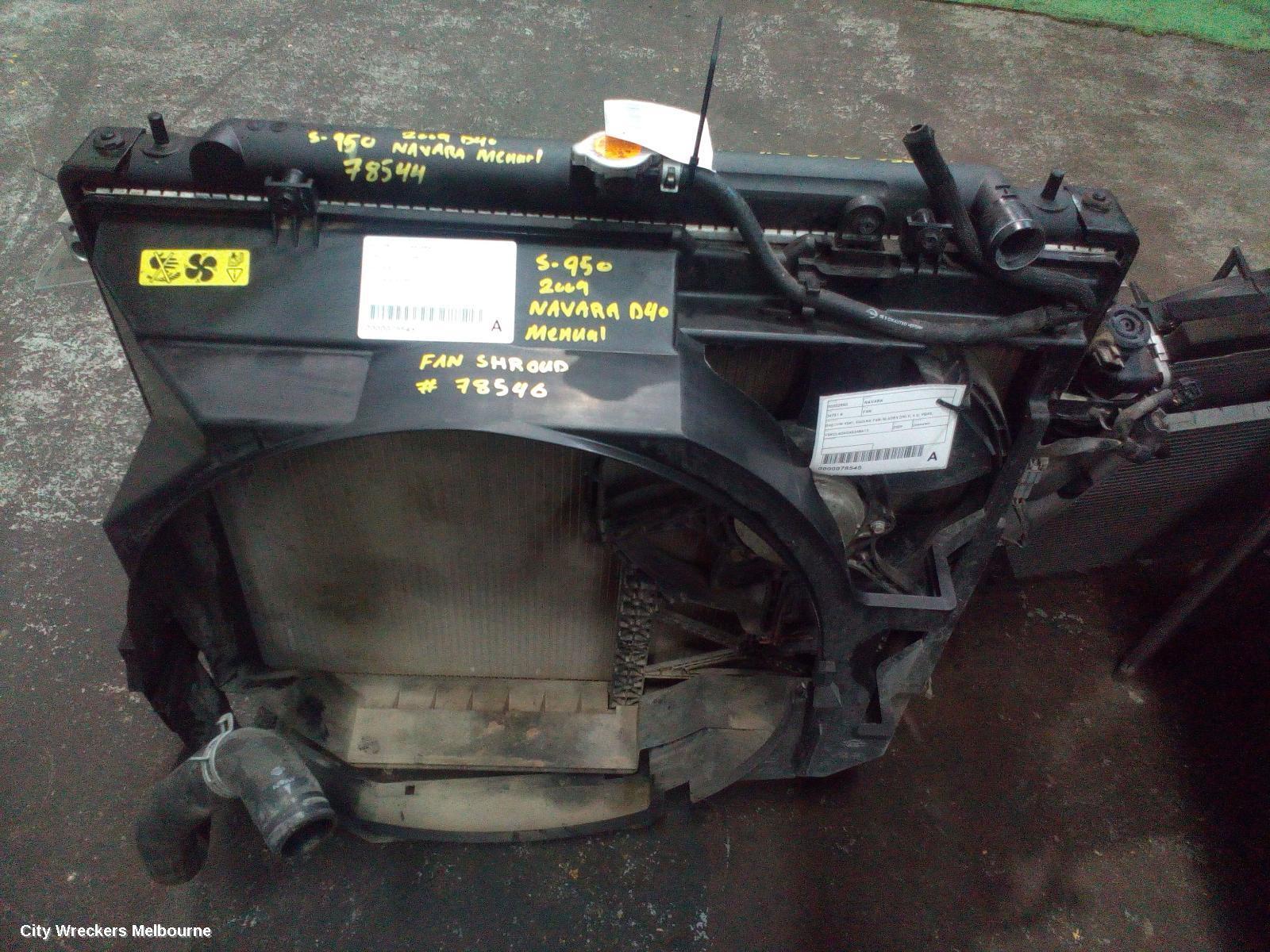 NISSAN NAVARA 2009 Fan Shroud