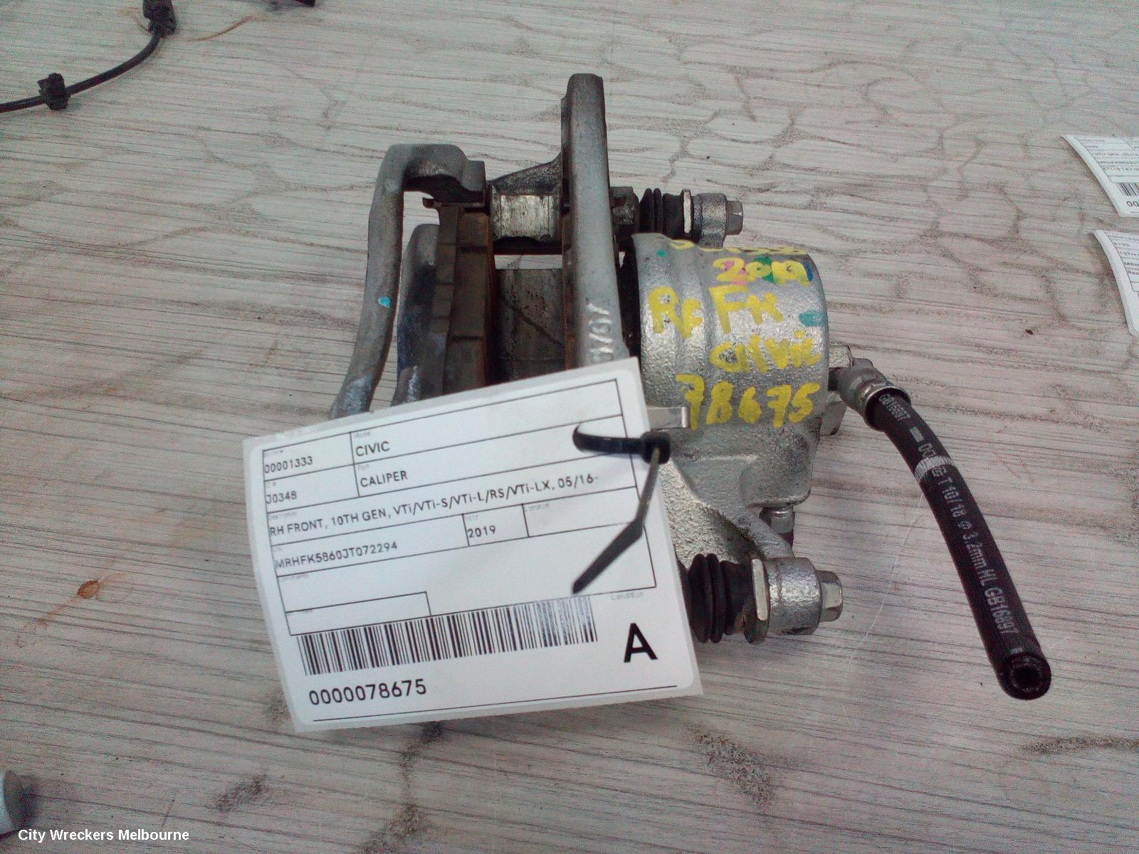 HONDA CIVIC 2019 Caliper