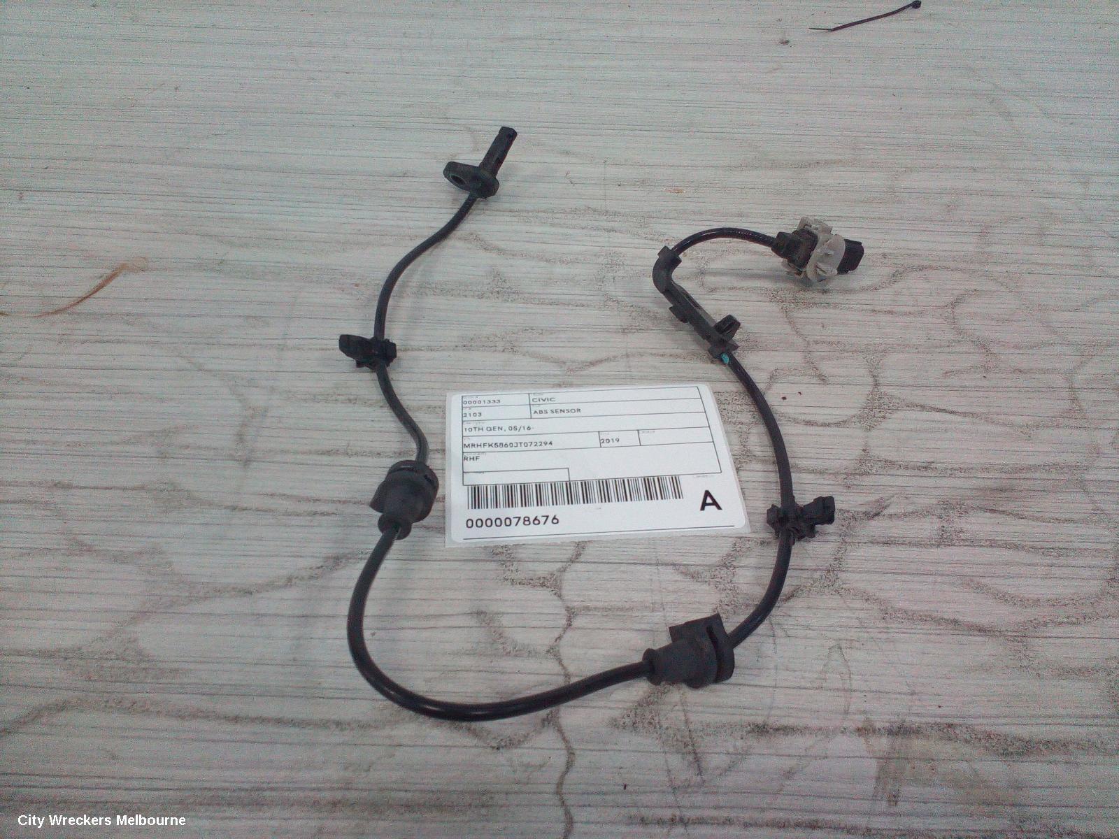 HONDA CIVIC 2019 Abs Sensor