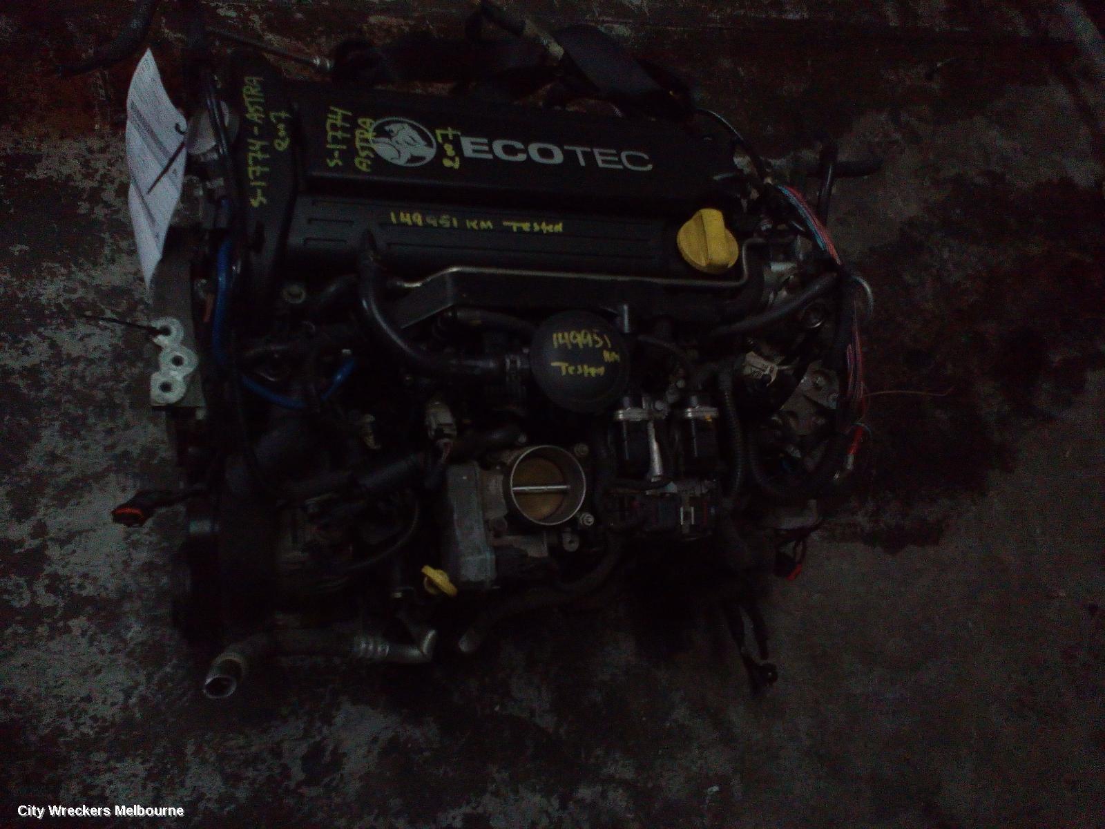 HOLDEN ASTRA 2007 Engine