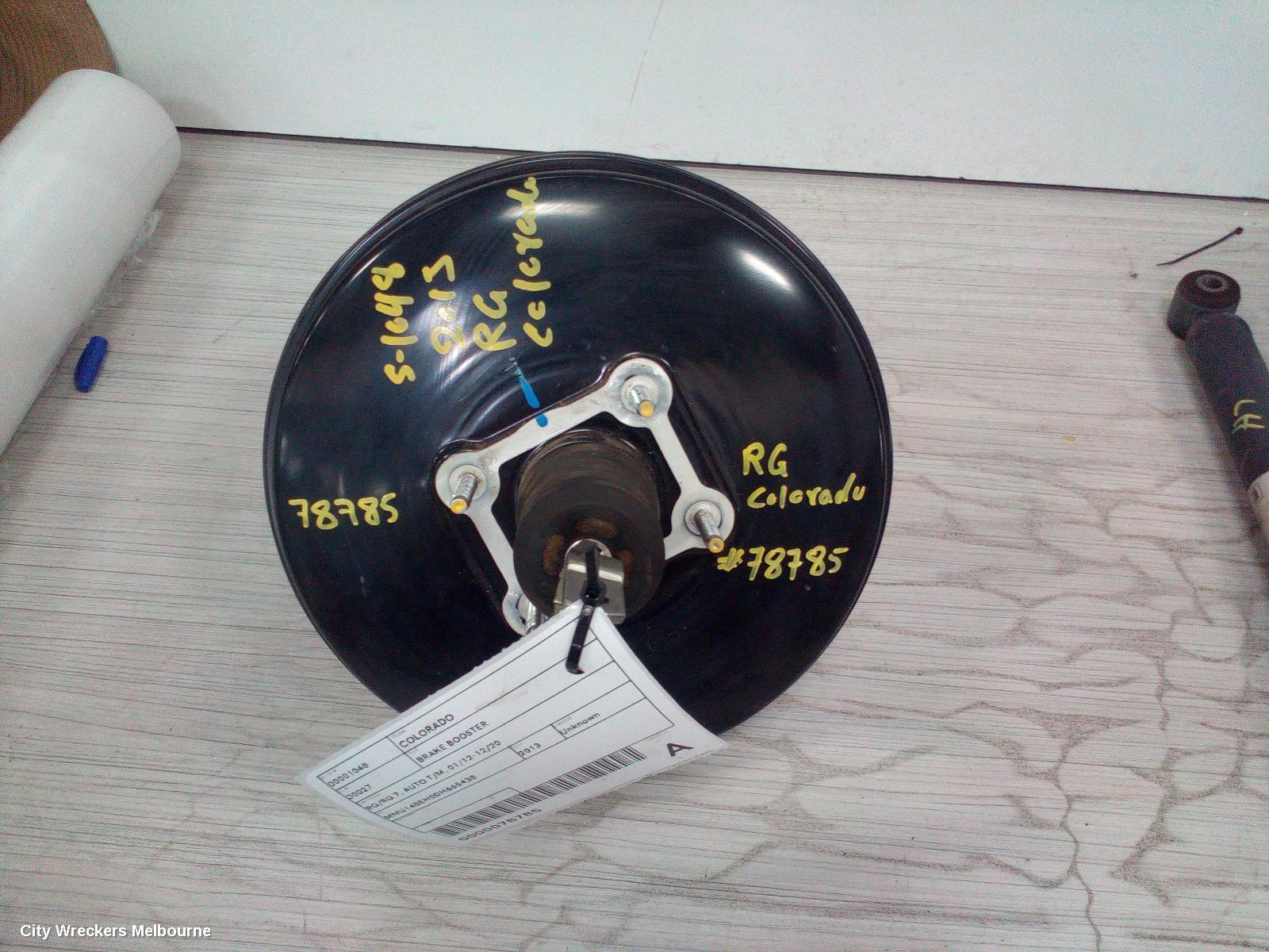 HOLDEN COLORADO 2013 Brake Booster