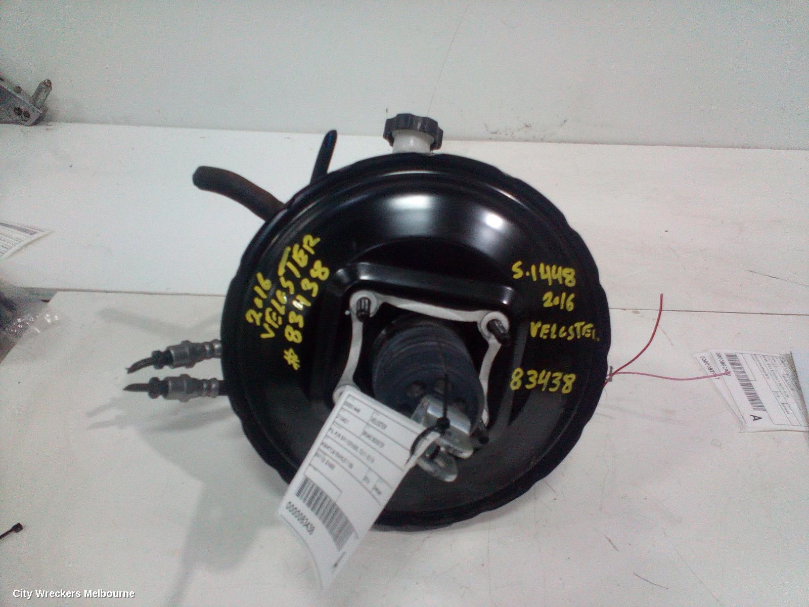 HYUNDAI VELOSTER 2016 Brake Booster