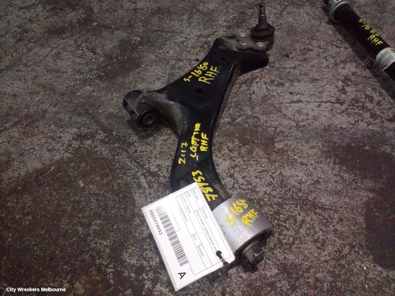 HOLDEN CAPTIVA 2017 Right Front Lower Control Arm