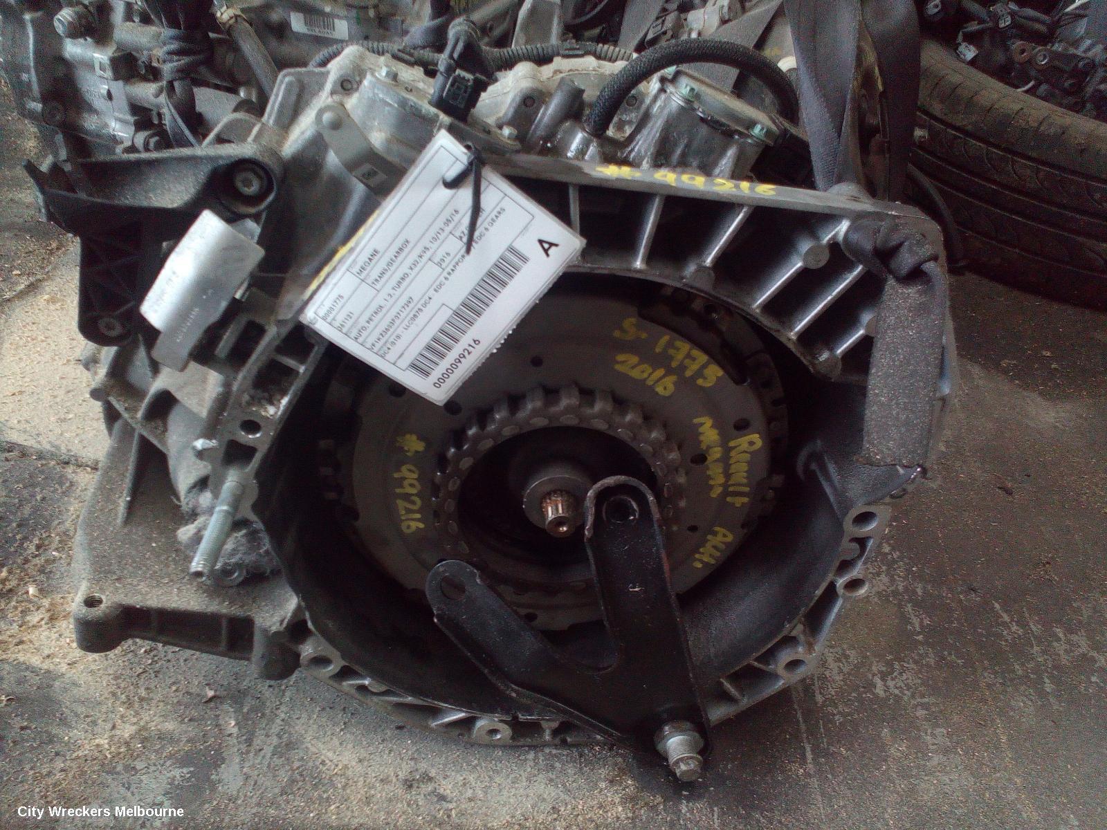 RENAULT MEGANE 2016 Trans/Gearbox