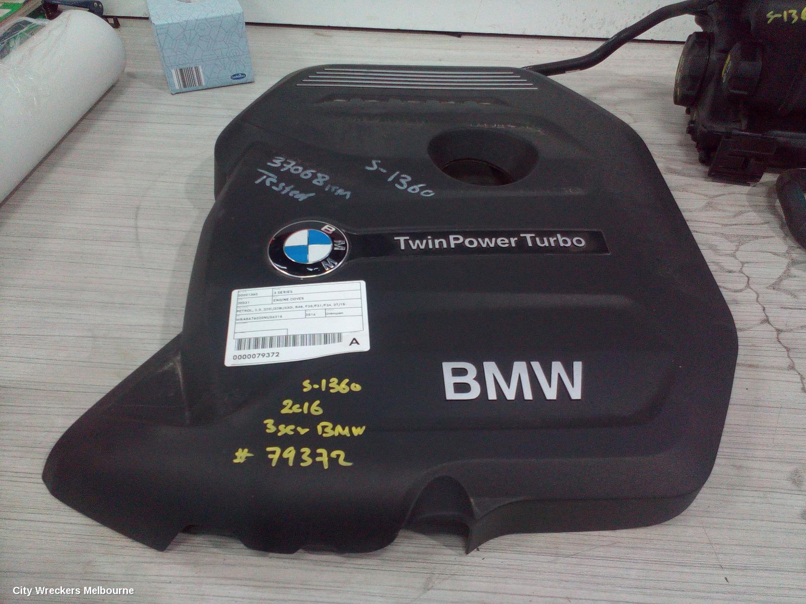 BMW 3 SERIES 2016 Engine Cover