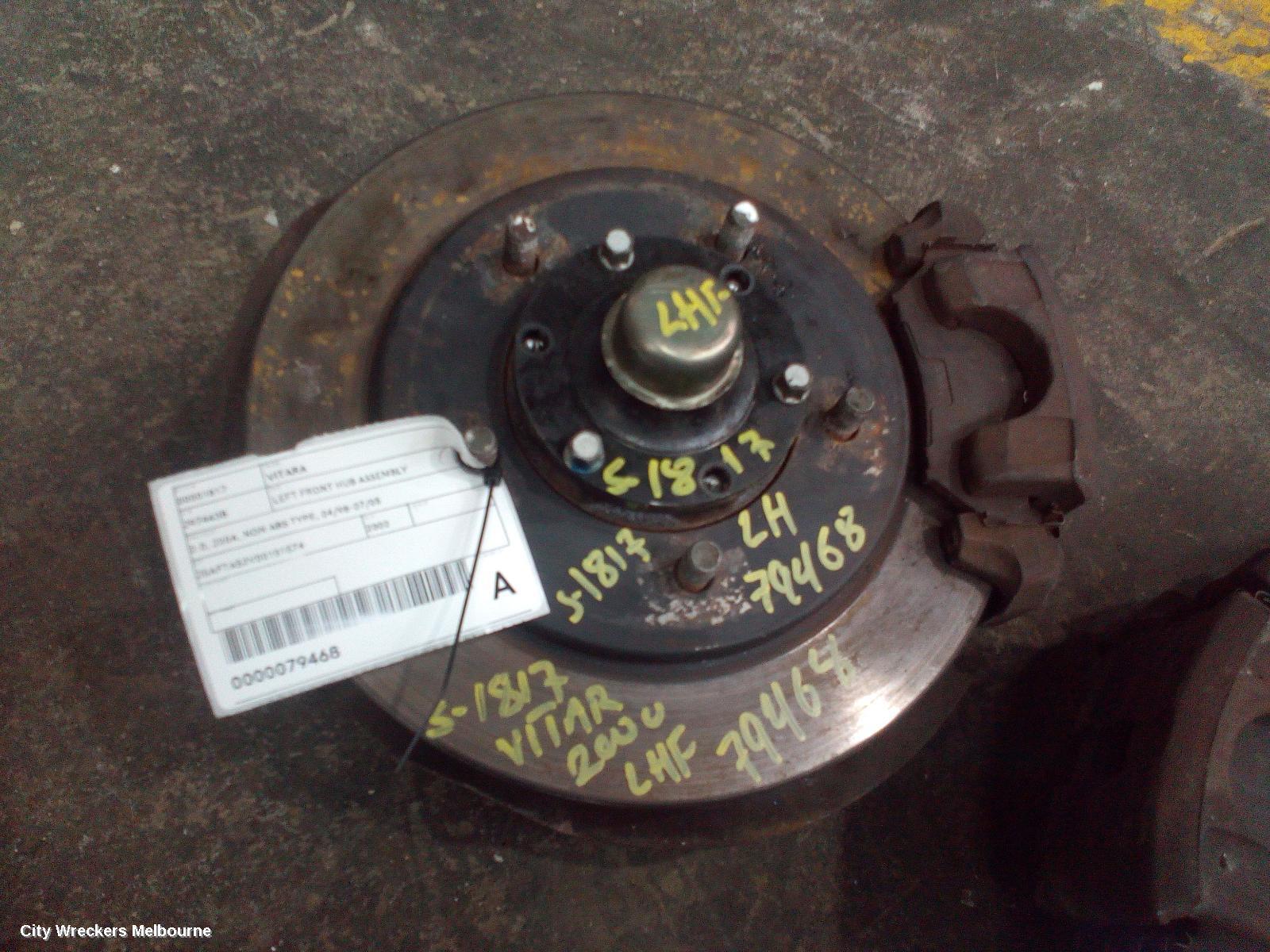 SUZUKI VITARA 2000 Left Front Hub Assembly