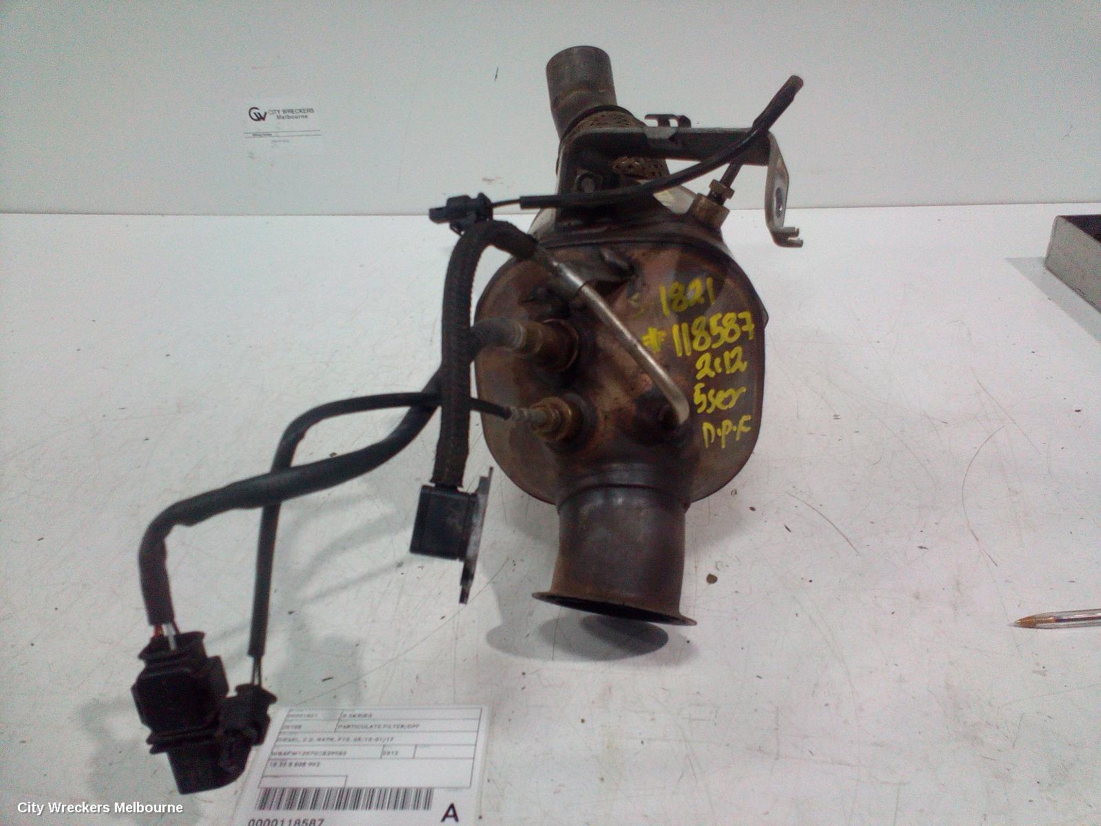 BMW 5 SERIES 2012 Particulate Filter/Dpf