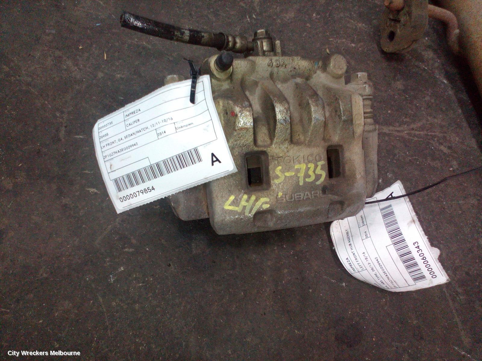 SUBARU IMPREZA 2014 Caliper