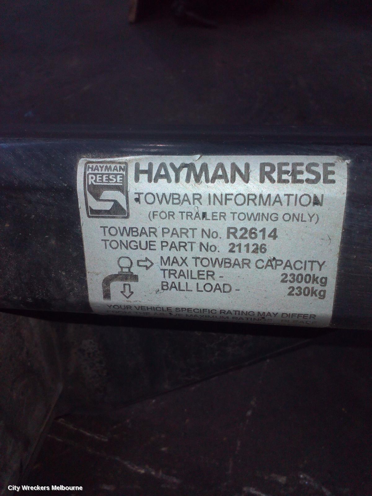 FORD FALCON 2011 Towbar