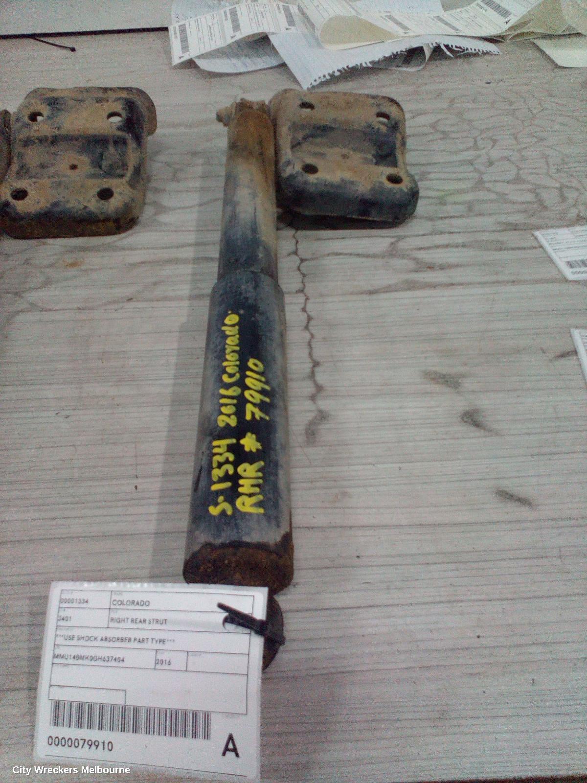HOLDEN COLORADO 2016 Right Rear Strut