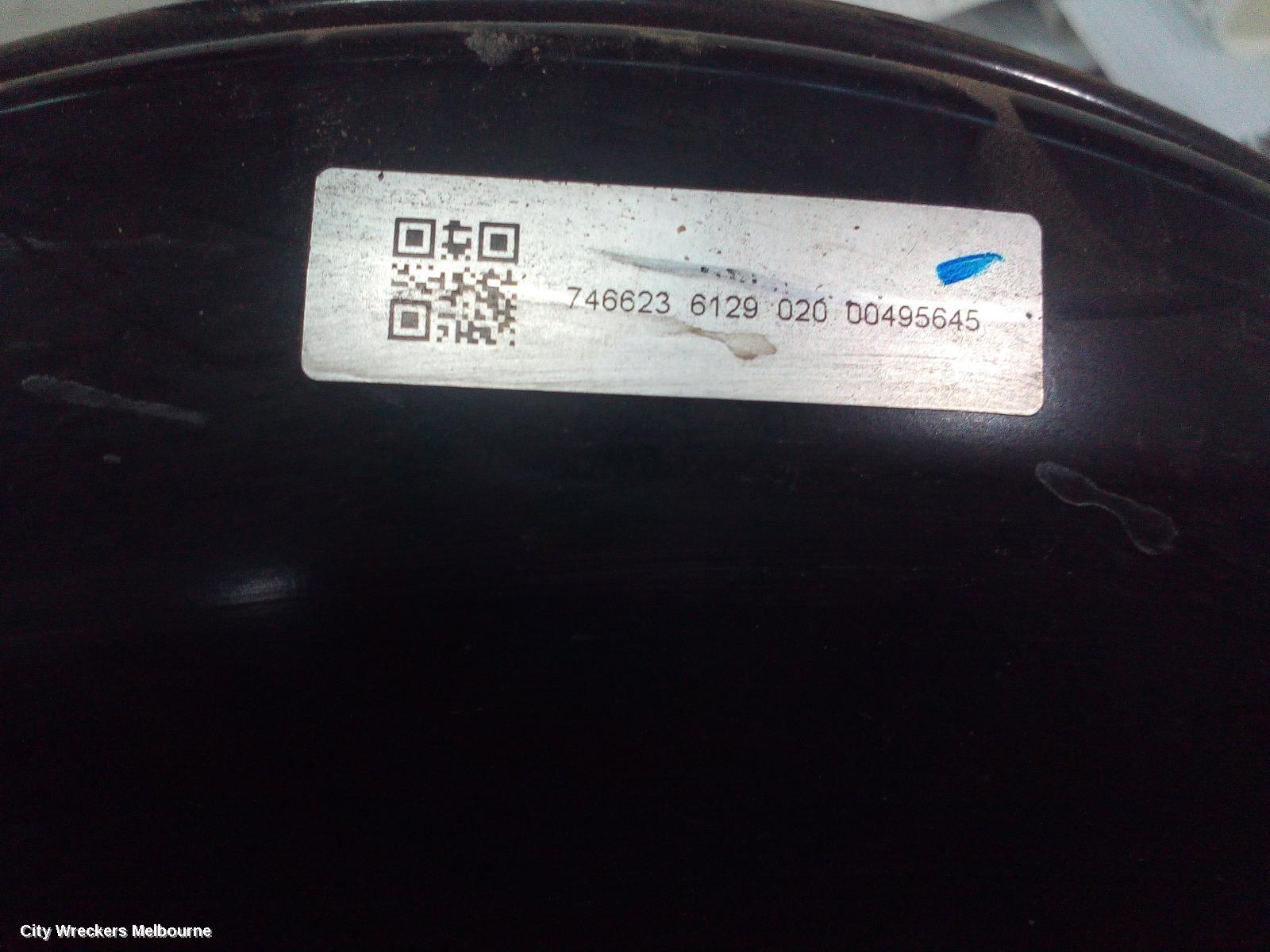 HOLDEN COLORADO 2016 Brake Booster