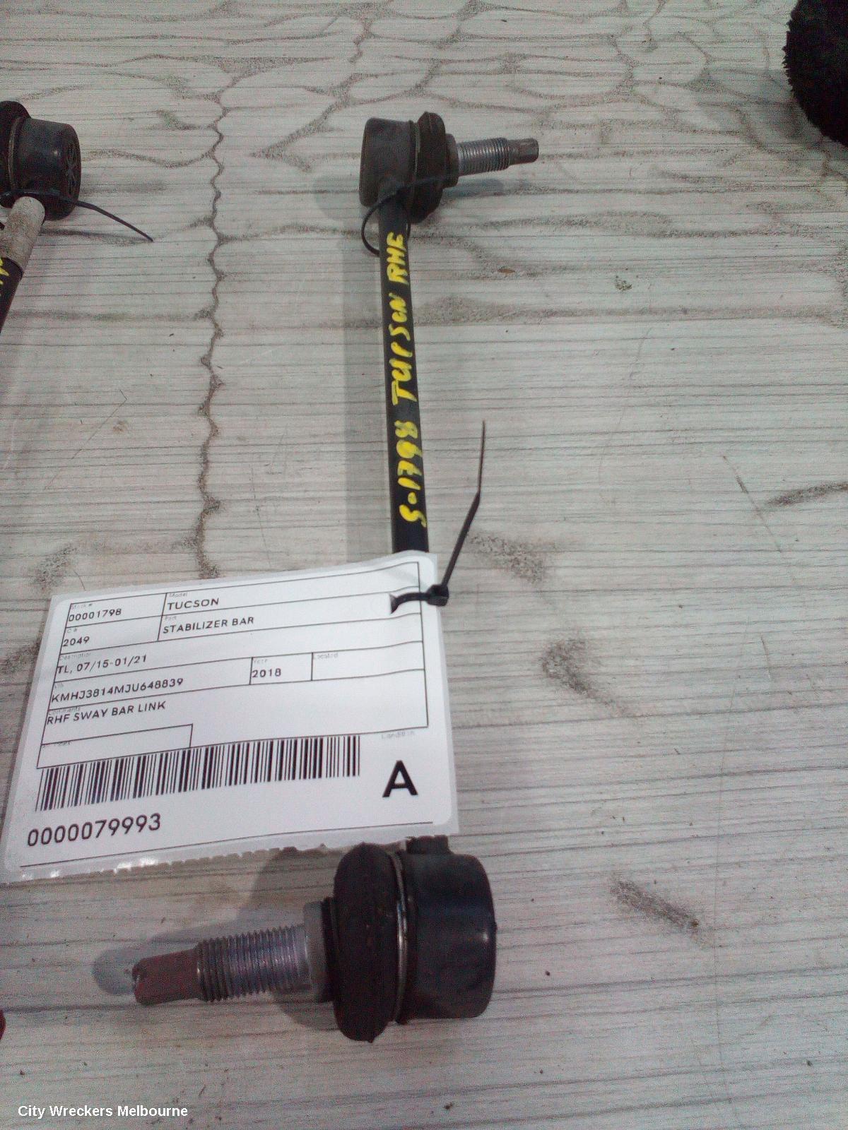 HYUNDAI TUCSON 2018 Stabiliser Bar