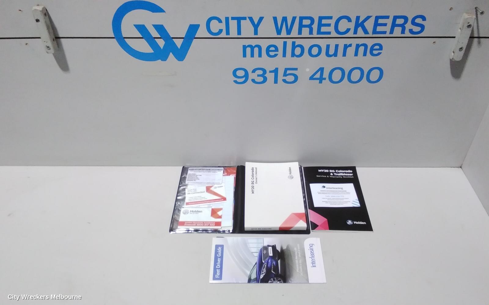 HOLDEN COLORADO 2020 Owners Handbook