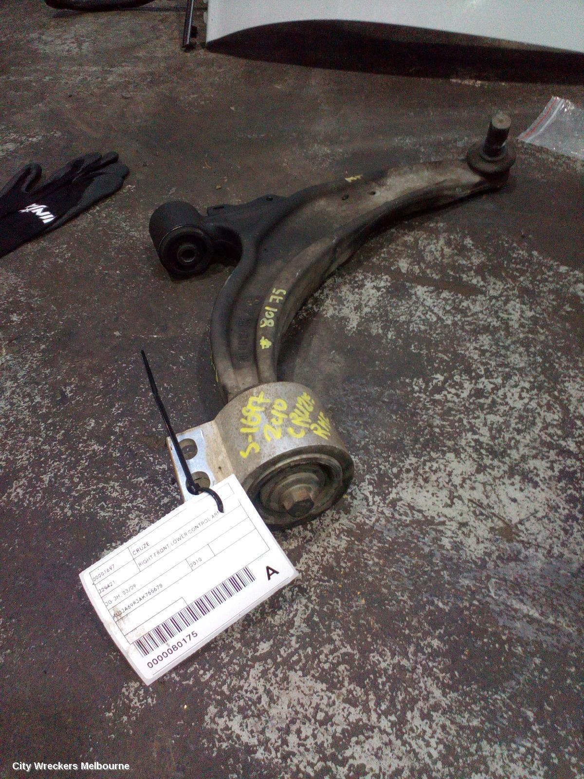 HOLDEN CRUZE 2010 Right Front Lower Control Arm