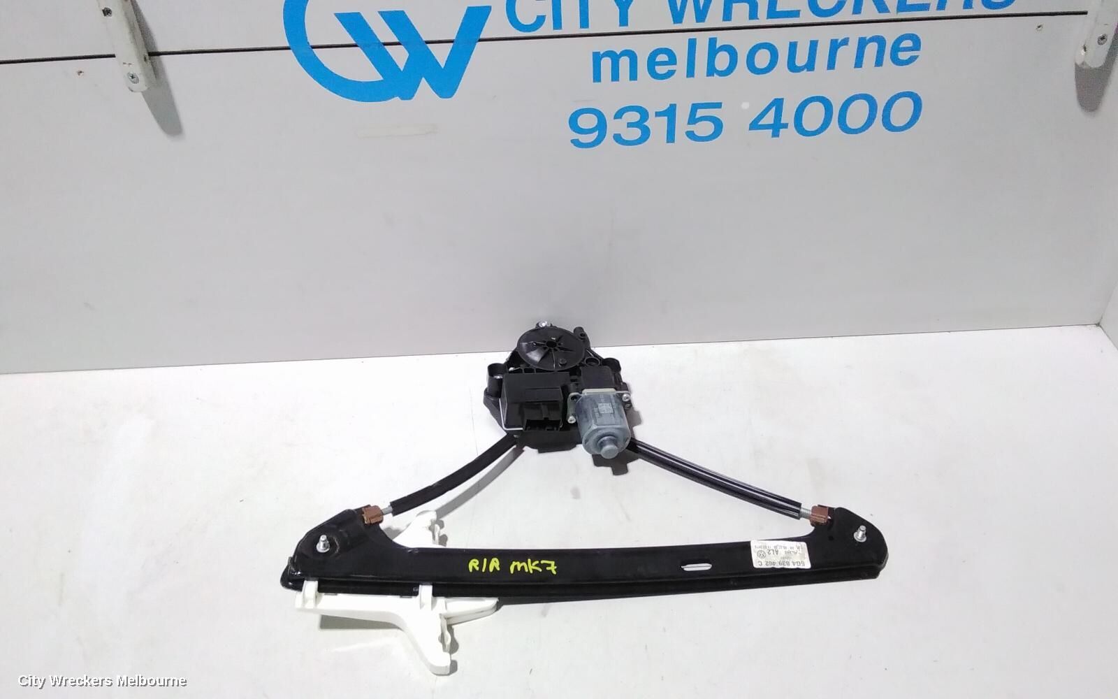 VOLKSWAGEN GOLF 2016 Right Rear Wnd Reg/Motor