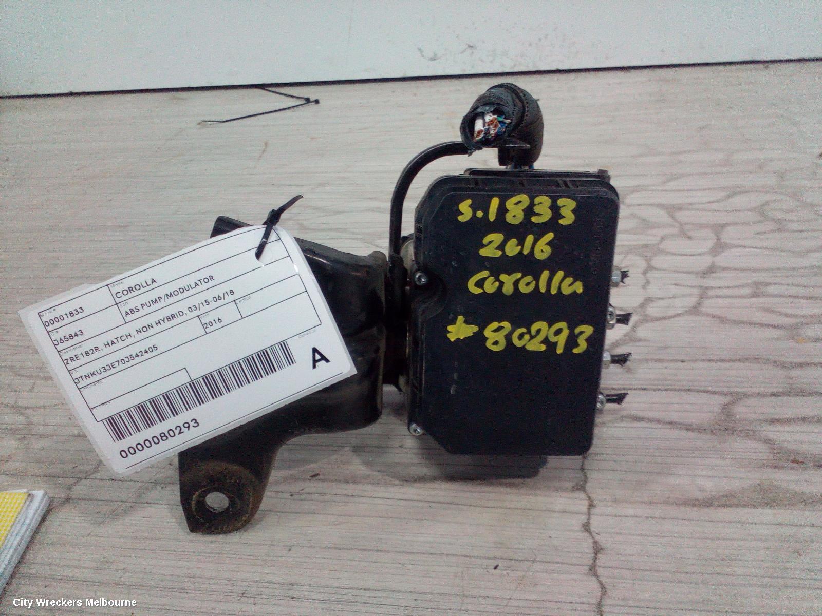TOYOTA COROLLA 2016 Abs Pump/Modulator