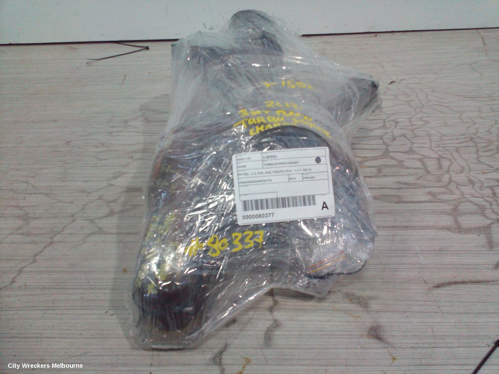 BMW 3 SERIES 2014 Turbo Supercharger