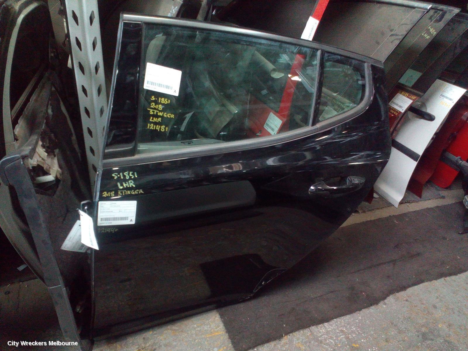 KIA STINGER 2018 Left Rear Door Window