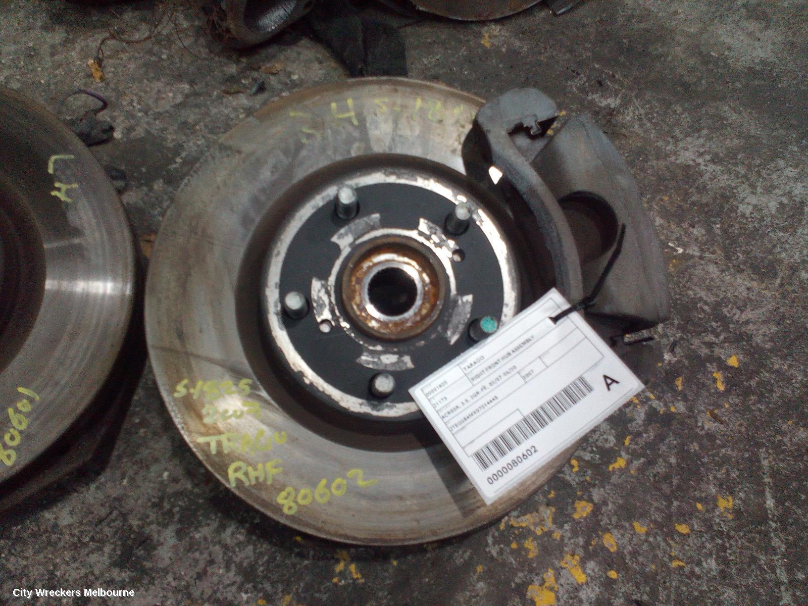 TOYOTA TARAGO 2007 Right Front Hub Assembly