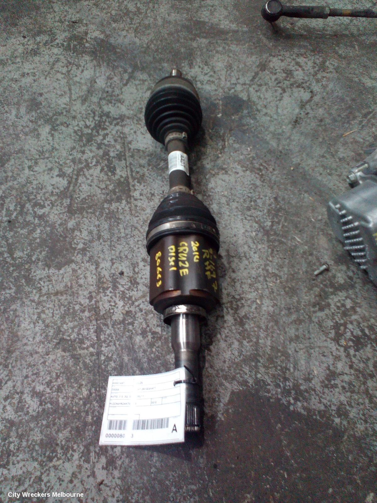 HOLDEN CRUZE 2010 Right Driveshaft