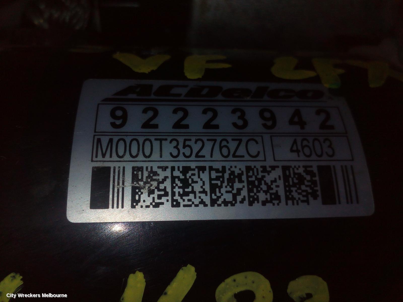 HOLDEN COMMODORE 2014 Starter