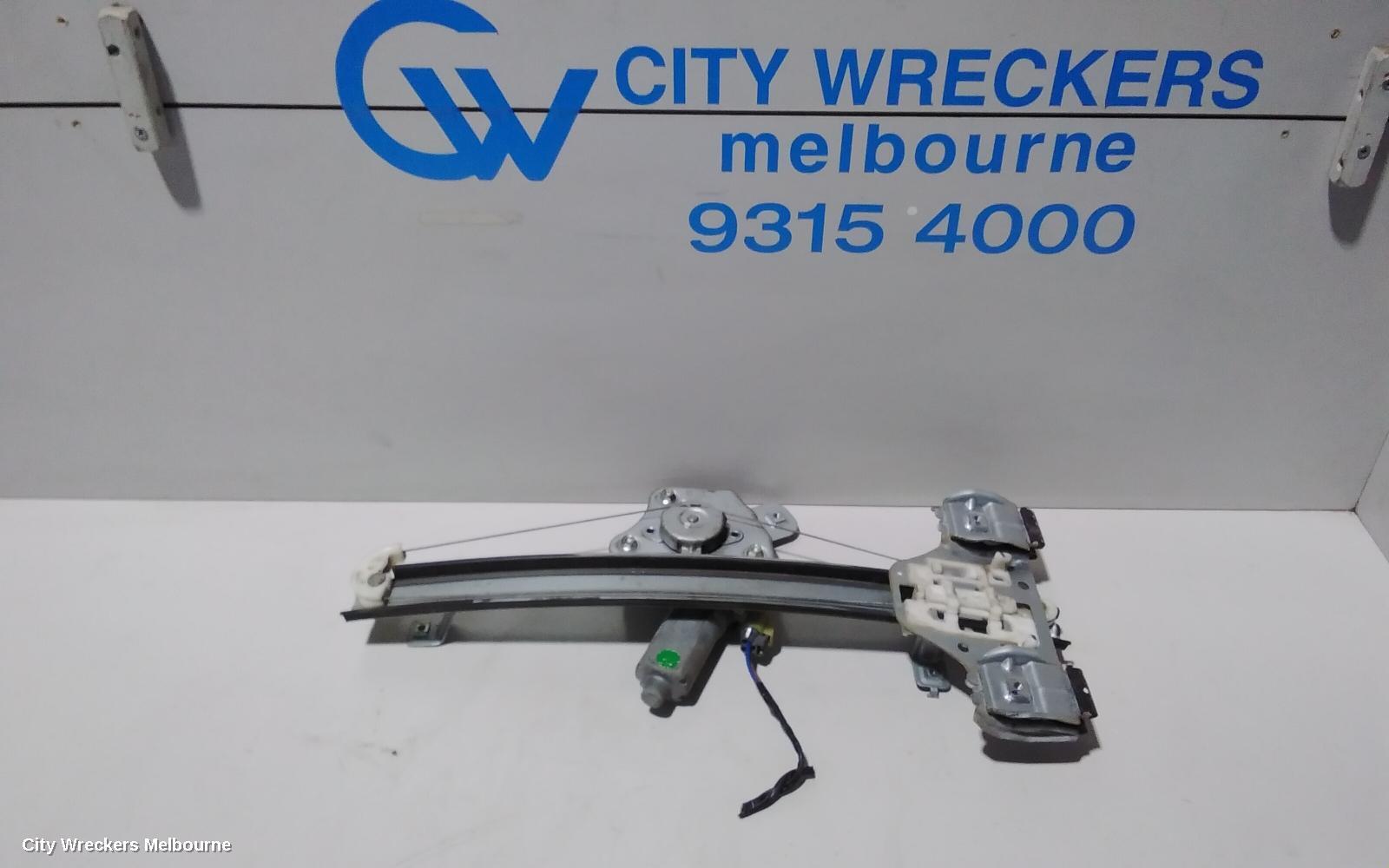 HOLDEN COMMODORE 2010 Left Rear Wnd Reg/Motor