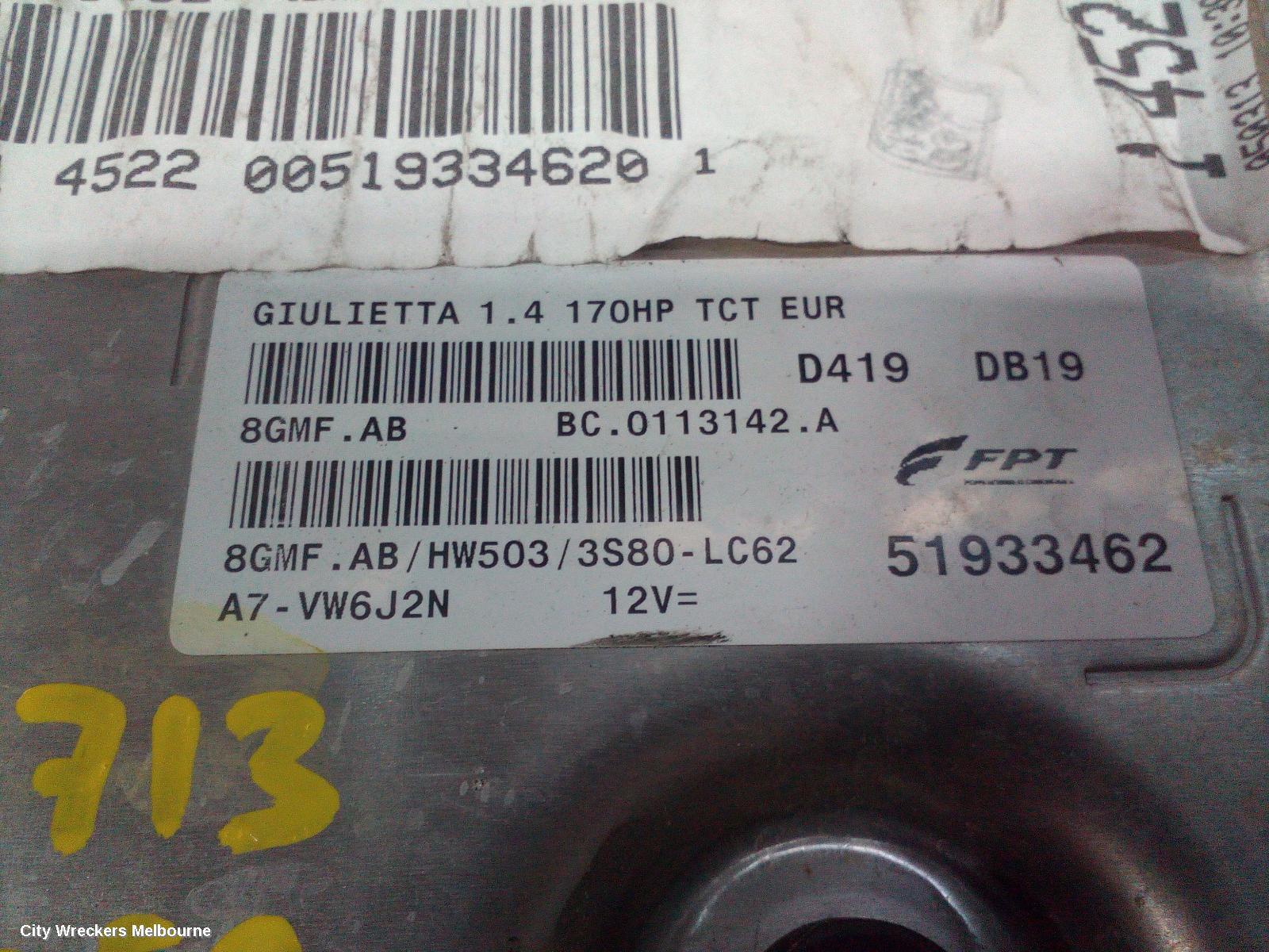 ALFA ROMEO GIULIETTA 2013 Ecu