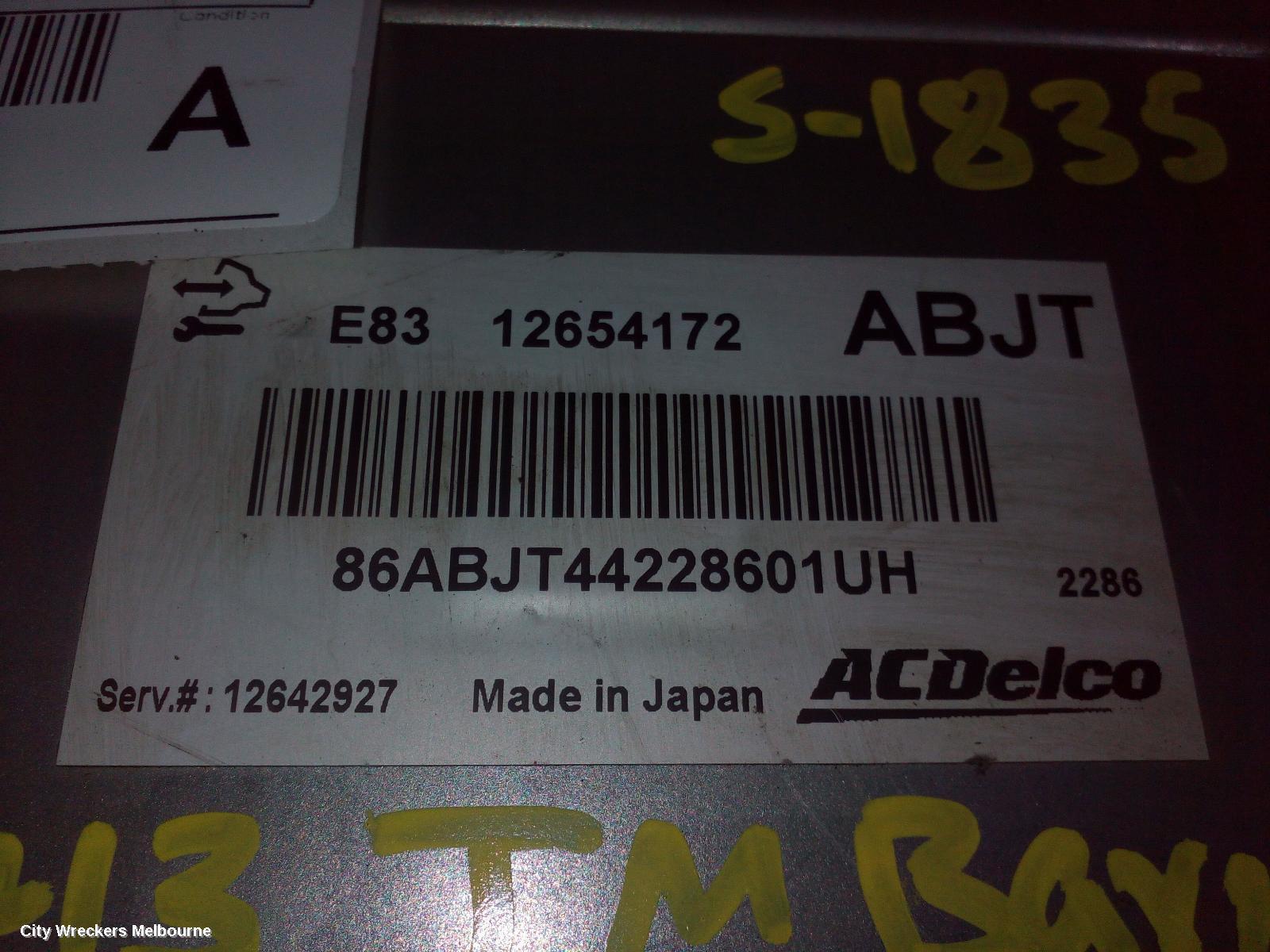 HOLDEN BARINA 2013 Ecu
