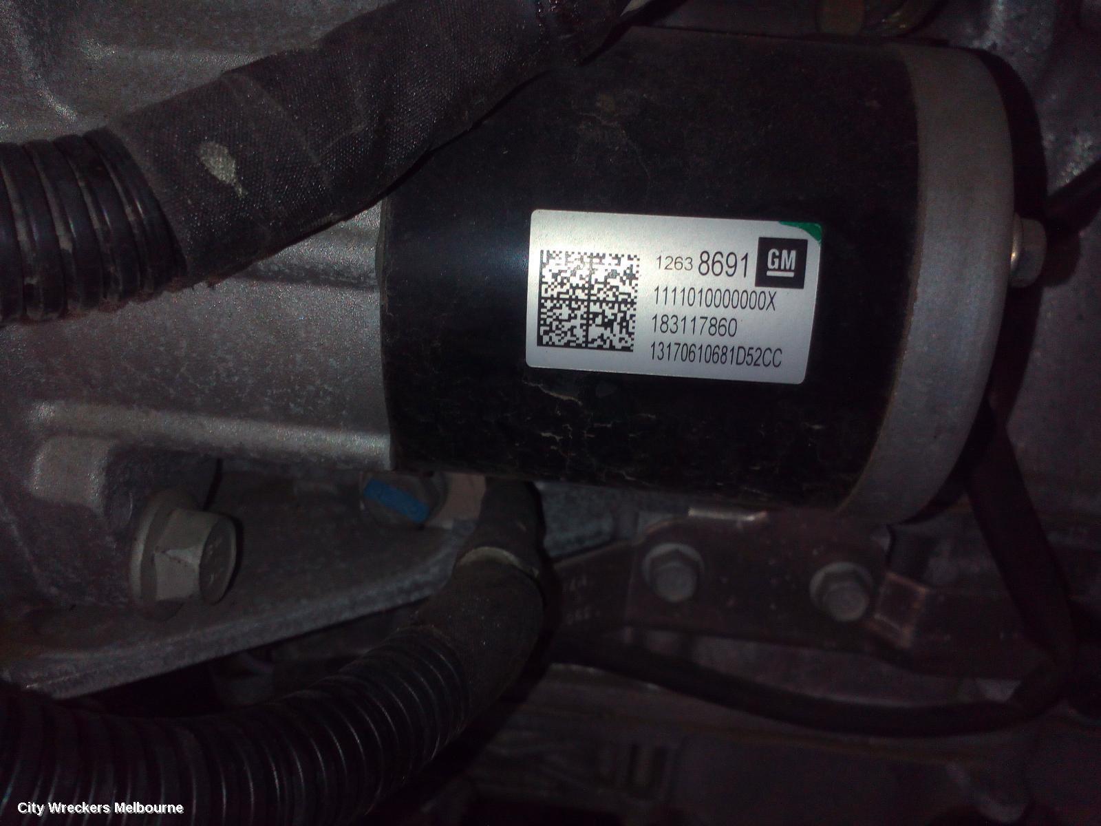 HOLDEN ASTRA 2017 Starter