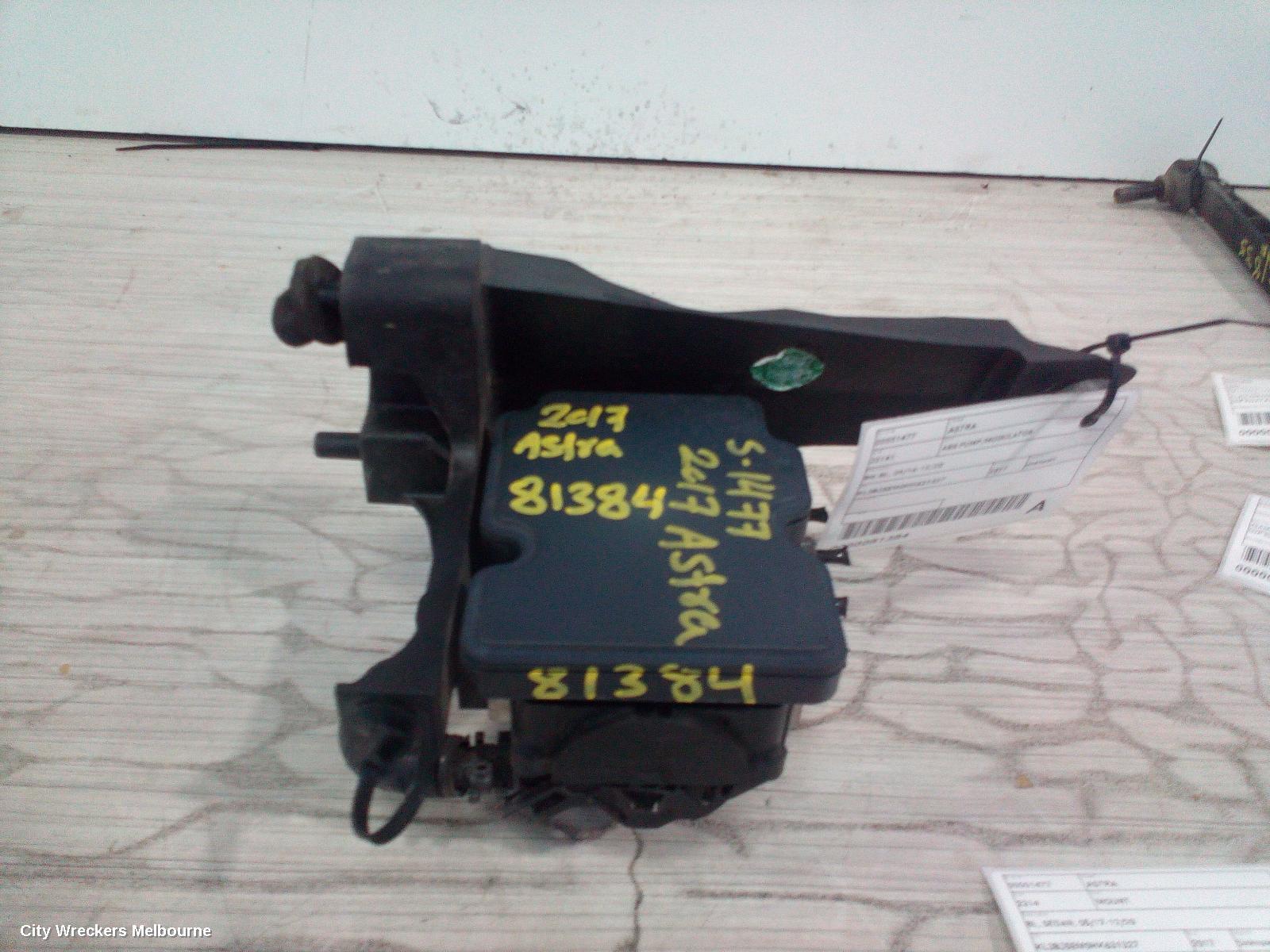 HOLDEN ASTRA 2017 Abs Pump/Modulator