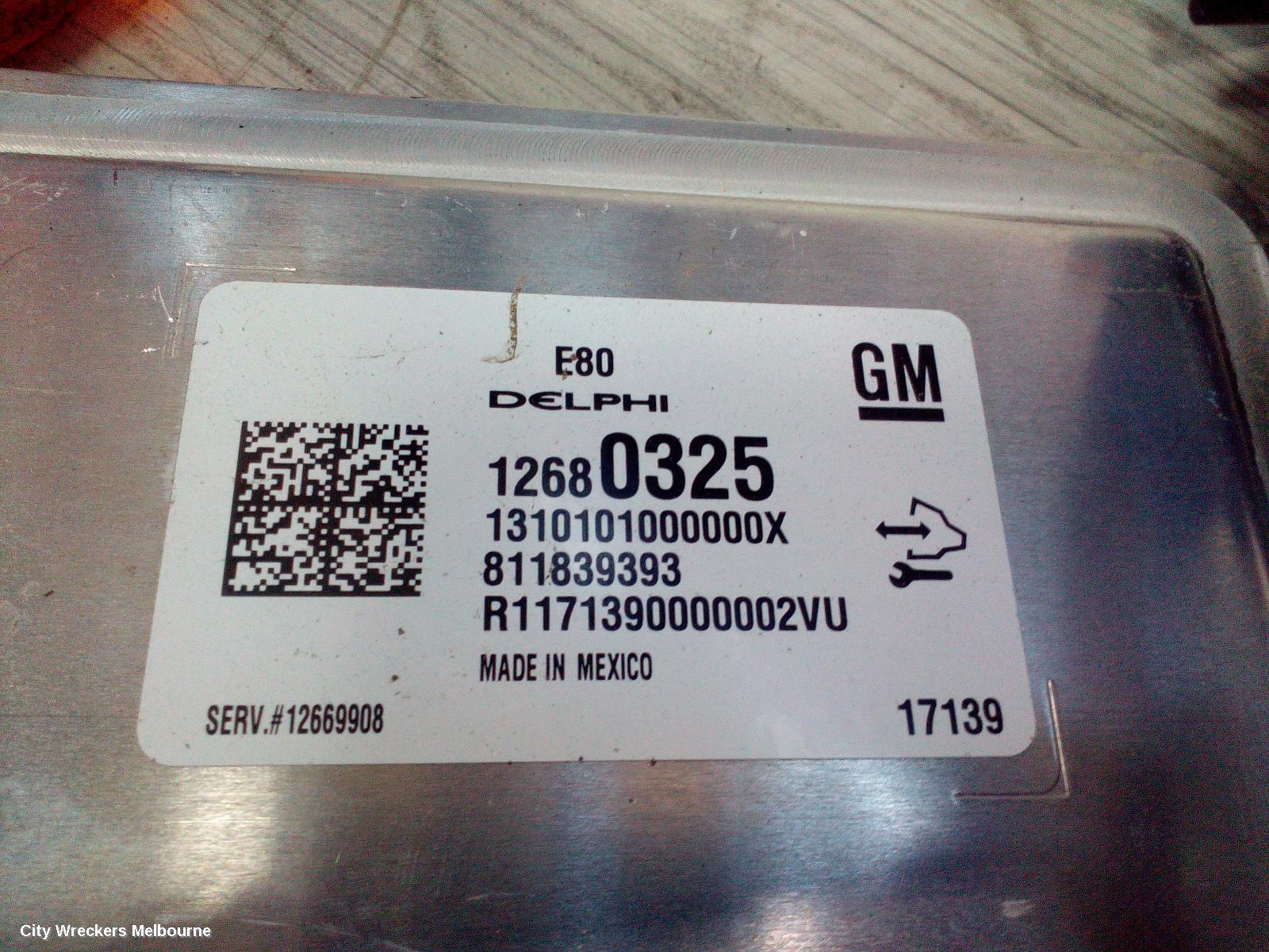 HOLDEN ASTRA 2017 Ecu