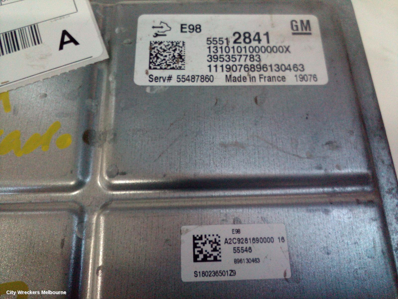 HOLDEN COLORADO 2019 Ecu