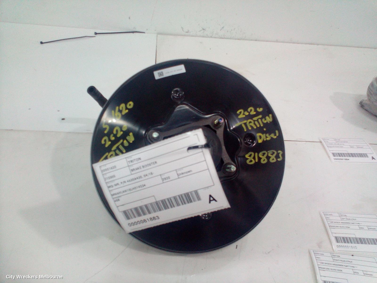 MITSUBISHI TRITON 2020 Brake Booster