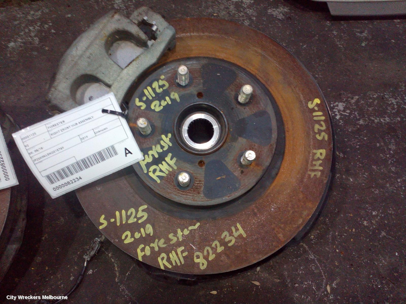 SUBARU FORESTER 2019 Right Front Hub Assembly