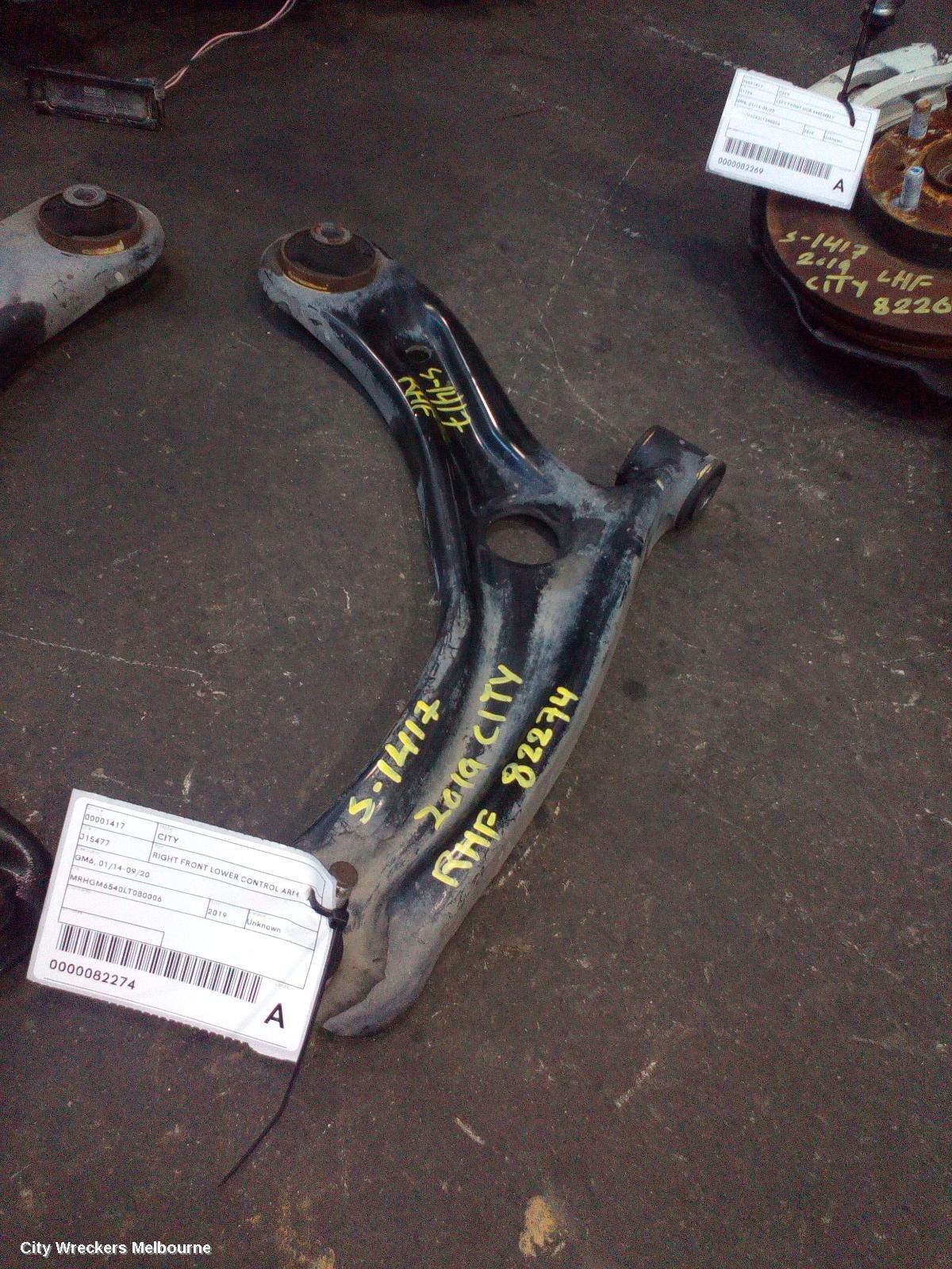 HONDA CITY 2019 Right Front Lower Control Arm