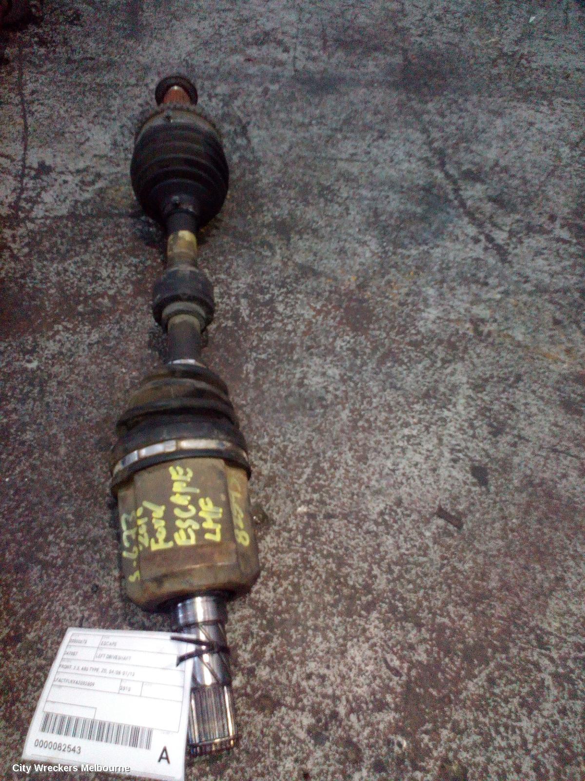 FORD ESCAPE 2010 Left Driveshaft