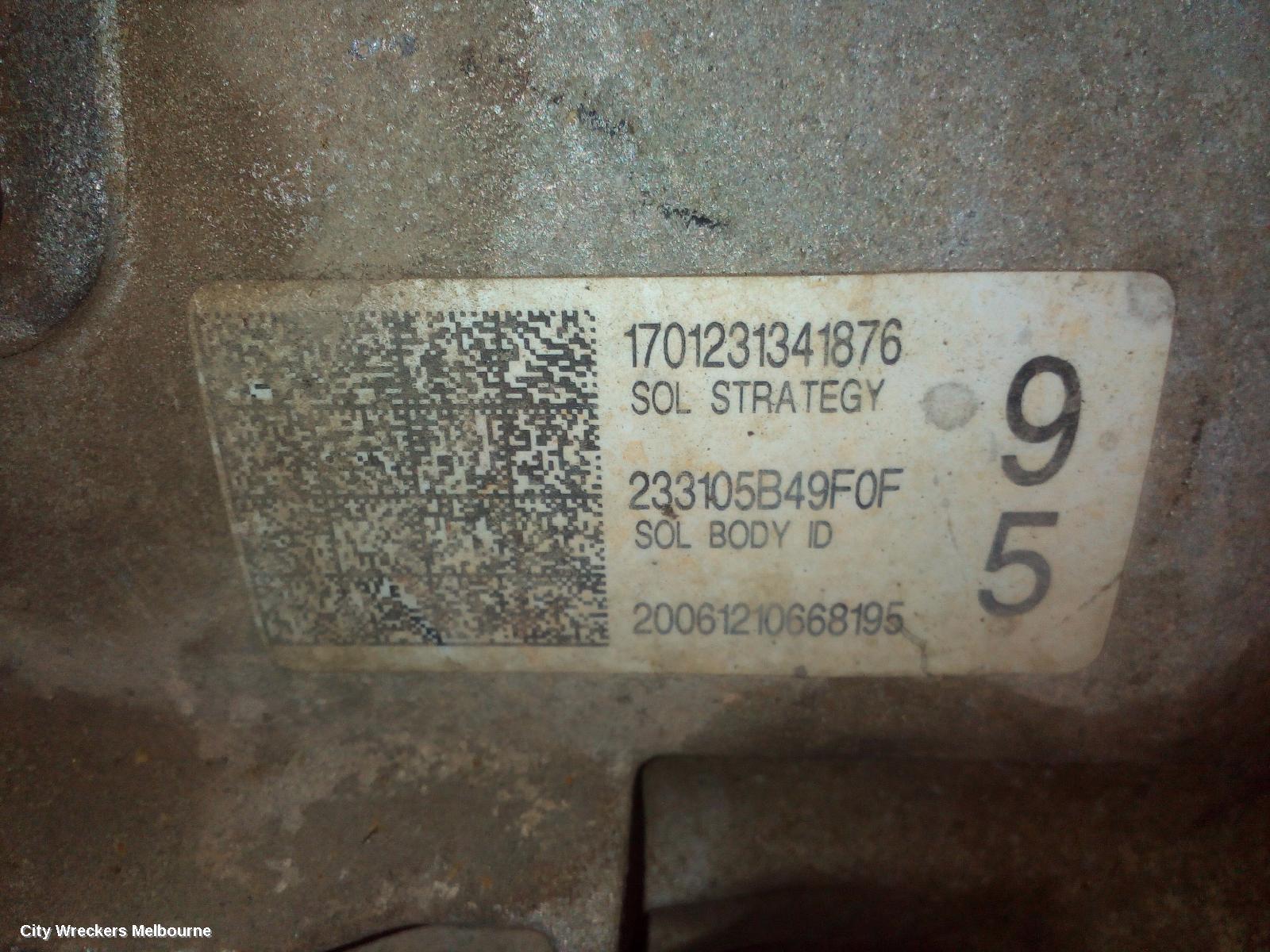 FORD RANGER 2012 Trans/Gearbox